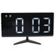thumbnail image 2 of Reloj despertador con forma de TV sin bordes, pantalla LED, reloj de espejo multifuncional para oficina en casa, 2 of 10