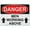 Warning Sign 2, variant on Metal Hanging Plate Horizontal Sign MEN WORKING ABOVE ARROWS UP, Rust Free With 4 Pre-drilled Holes Waterproof, Fade and Scratch Resistant - DANGER SIGN Style 30x40cm