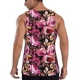 thumbnail image 3 of Haiem Rose Flowers Men Workout Tank Top Gym Bodybuilding Sleeveless Muscle T Shirts Athletic Tank Breathable Workout Shirt-Medium, 3 of 9