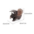 thumbnail image 3 of Títeres de mano de dinosaurio HUOGUO, tiranosaurio Rex realista de goma blanda, 3 of 5