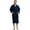 Navy, variant on TowelSoft Unisex Men's Terry Cotton Light Blue Bathrobe (One Size)