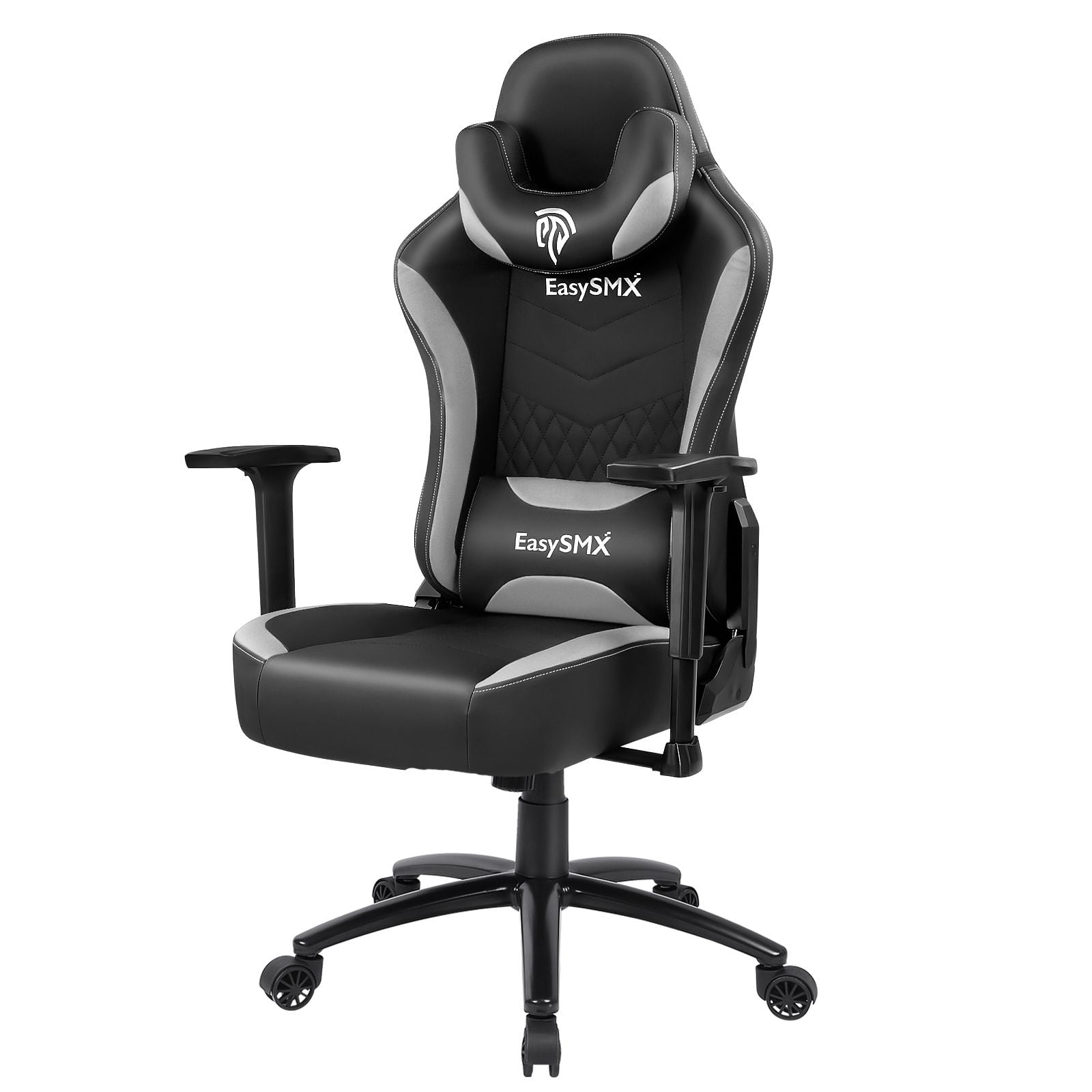 EasySMX Gamer Chair Fabric Gaming Chairs for Big and Tall People Computer Gaming Chair for Adults Teens Ergonomic Office Chair with Retractable Footrest and Headrest for Home and Office 