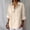Beige, variant on Vinsonshop Cotton Linen Shirt Travel Clothes Summer Boho Gauze Tops Button Down Summer Gauze Shirts Cotton Linen Plain T Shirts for Women Beach Outfit (S-5XL)