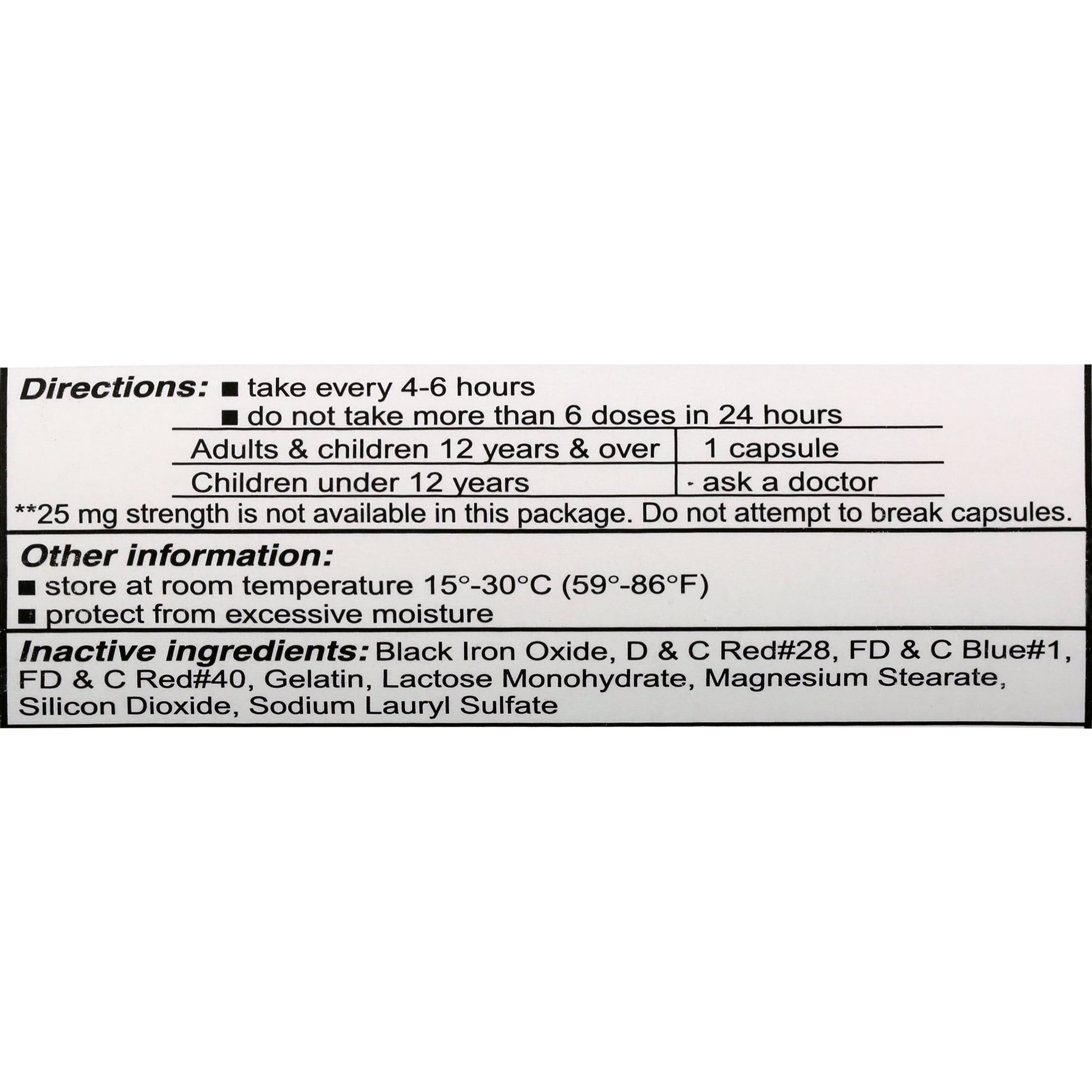 SDA Laboratories, INC Generic Benadryl Allergy - Diphenhydramine (50mg) - 1000 Capsules