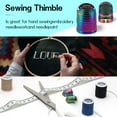 thumbnail image 4 of kurtrusly 6pack/lot Sewing Thimble With 2 Size Option Versatile Finger Protector Needlework Necessity 1Set, 4 of 6