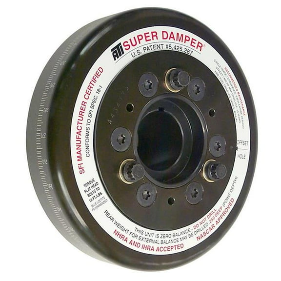 ATI Performance 917781 6.325 in. Super Damper Harmonic Damper for Small Block Chevy - Steel - Internal Balance