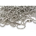 thumbnail image 3 of Pack of 100 - Stainless Steel Ball Chains Necklace with Connector 24 Inch Length 2.4mm, 3 of 4
