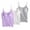 Gray+White+Purple, variant on Njoeus Cute Summer Tops for Women Vests Tops for Women Womens Tank Tops with Built in Bras Spaghetti Strap Camisole Padded Bra Vest Sleeveless Layer Top Undershirt 3 Packs Summer Clothing Summer Savin