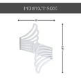 thumbnail image 4 of Evideco French Home Goods Angel Wings White Curtain Tiebacks, 4 of 7