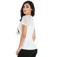 thumbnail image 2 of Fashion Secrets Women Short Sleeves Sheer Chiffon Bolero Shrug Short Cardigan (Ivory, X Large), 2 of 3