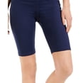 thumbnail image 3 of ID Ideology Womens Compression High Rise 10 Bike Shorts Indigo Sea XS, 3 of 3