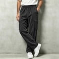 thumbnail image 4 of StSilkitty Baggy Pants for Men Elastic Waist Fishing Hiking Pants with Pockets Athletic Running Sweat Pants, 4 of 7