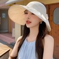 thumbnail image 4 of Ganfancp Sombrero de Playa de Ala Ancha, Ligero y Transpirable, con Protección Solar y Parte Superior Abierta, para Mujeres En Salidas Al Aire Libre En Verano Ofertas de La Semana 1* Sombrero para El, 4 of 6