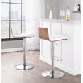 thumbnail image 2 of Mason Adjustable Bar Stool, Chrome Bar Stools, Bar Chairs, Swivel Bar Stools, Bar Stools Set of 2, 2 of 5