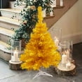 thumbnail image 4 of CASAFUN Silver Christmas Tree 30cm Tinsel Artificial Small Mini Xmas Pine Trees Decorations Tabletop Centerpiece Mantel Home Decor, 4 of 8
