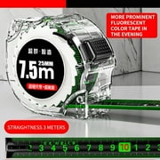EGNMCR Tape Measure High Precision Tape Measure Fluorescent Color Double Sided Ruler With Transparent Metal Scale Is Clear, Fall-Proof，Suitable For Many Occasion tape measure