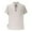 White, variant on Men's Short Sleeve Mandarin Collar Casual Shirt with Drawstring Detail for Beach and Vintage Style