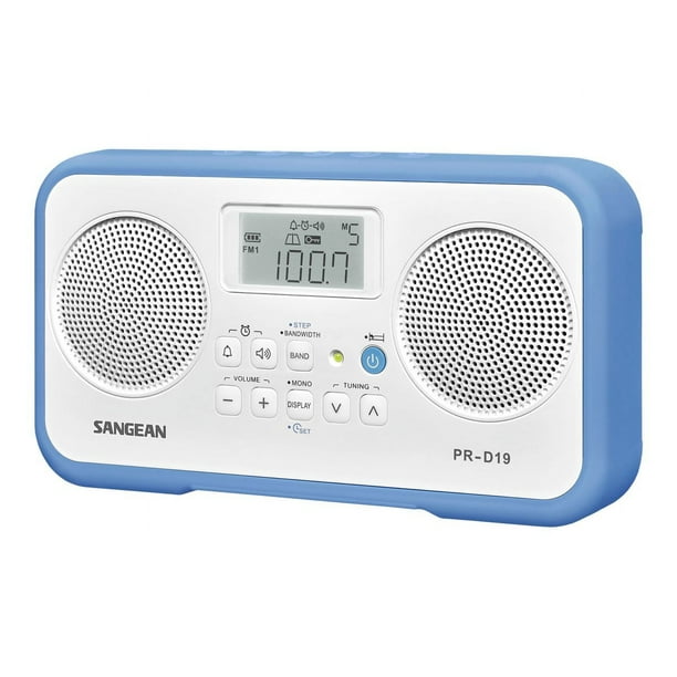 Sangean-PR-D19 - radio Portable - 1,4 Watt - Blanc, Bleu