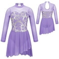 thumbnail image 4 of iiniim Girls Ballet Dance Dress Lyrical Ballerina Irregular Skirts Gymnastics Leotard Ballroom Dancewear Dancing Costume, 4 of 7