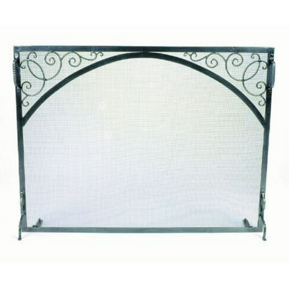 Scroll and Arch Sterling Fire Screen - Size: Small - GS-3830