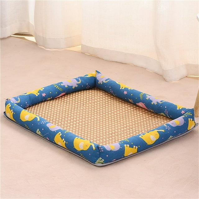 Tapis Glacé pour Animaux, Tapis Rafraîchissant, Tapis Universel Saisonnier pour Lit de Chien, Lit pour Animaux Carré Rafraîchissant d'Été et Résistant à l'Usure
