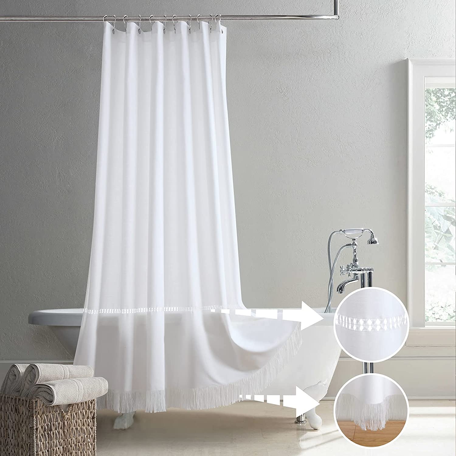 Sharih Long Tassel Farmhouse Boho HandDrawworked Embroidery Pattern