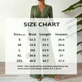 thumbnail image 4 of MORTTIC Women's Elegant V-Neck Jumpsuit  Cross Front Cuffed Long Sleeve Belted Wide Leg Solid Color Romper Green，S, 4 of 4