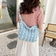 thumbnail image 4 of Bolso Hombro Plisado Acolchado Bordado Hilo Mujer Bolsos Cruzados Rojo, 4 of 9