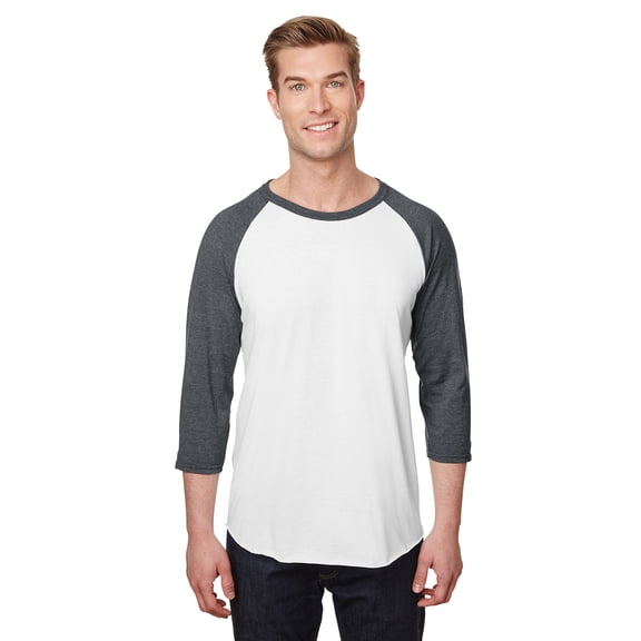Jerzees Men's 5.2 oz Premium Blend Ring-Spun Raglan Baseball T-Shirt - 560RR