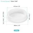 thumbnail image 2 of 2Pcs Silicone Hole Plug, Waterproof Round Rubber Stoppers Bottle Seal Plugs Tube Pipe End Caps for 72mm/2.83" Hole for for Bathtub Bottle, White, 2 of 6