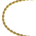 thumbnail image 6 of Dubai Collections Gold Chain Necklace Rope Lobster Clasp Chunky Diamond Real Plated for Men Women USA Made 24k 7mm - 22", 6 of 6