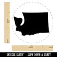 thumbnail image 2 of Washington State Silhouette Self-Inking Rubber Stamp Ink Stamper - Blue Ink - Medium 1 Inch, 2 of 7