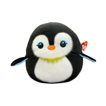 Ty Squish-a-Boo (Squishy Beanies) - Neve the Penguin – Medium (8") - Stuffed Animal