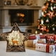 thumbnail image 5 of pstuiky Muñeco de nieve navideño iluminado con pilas incluidas|Luces LED transparentes|Farol colgante para árbol de Navidad|Original accesorio luminoso para fiestas navideñas y decoración del hogar, 5 of 6