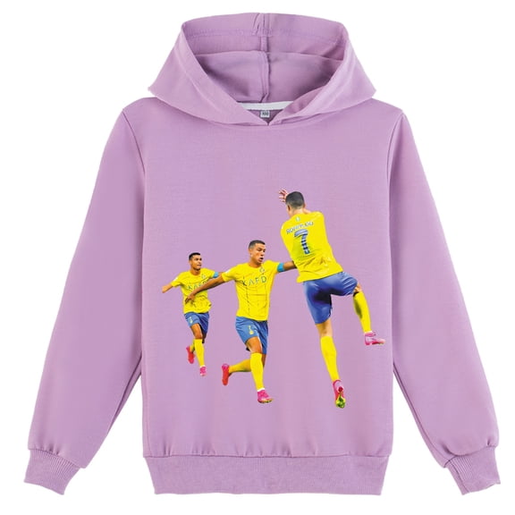 Cristiano Ronaldo Print Boys' Sweatshirt Hoodie Sports Casual Cool Cute Spring Autumn Kids Daily Wear