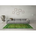 thumbnail image 3 of Ahgly Company Indoor Square Oriental Green Industrial Area Rugs, 6' Square, 3 of 4