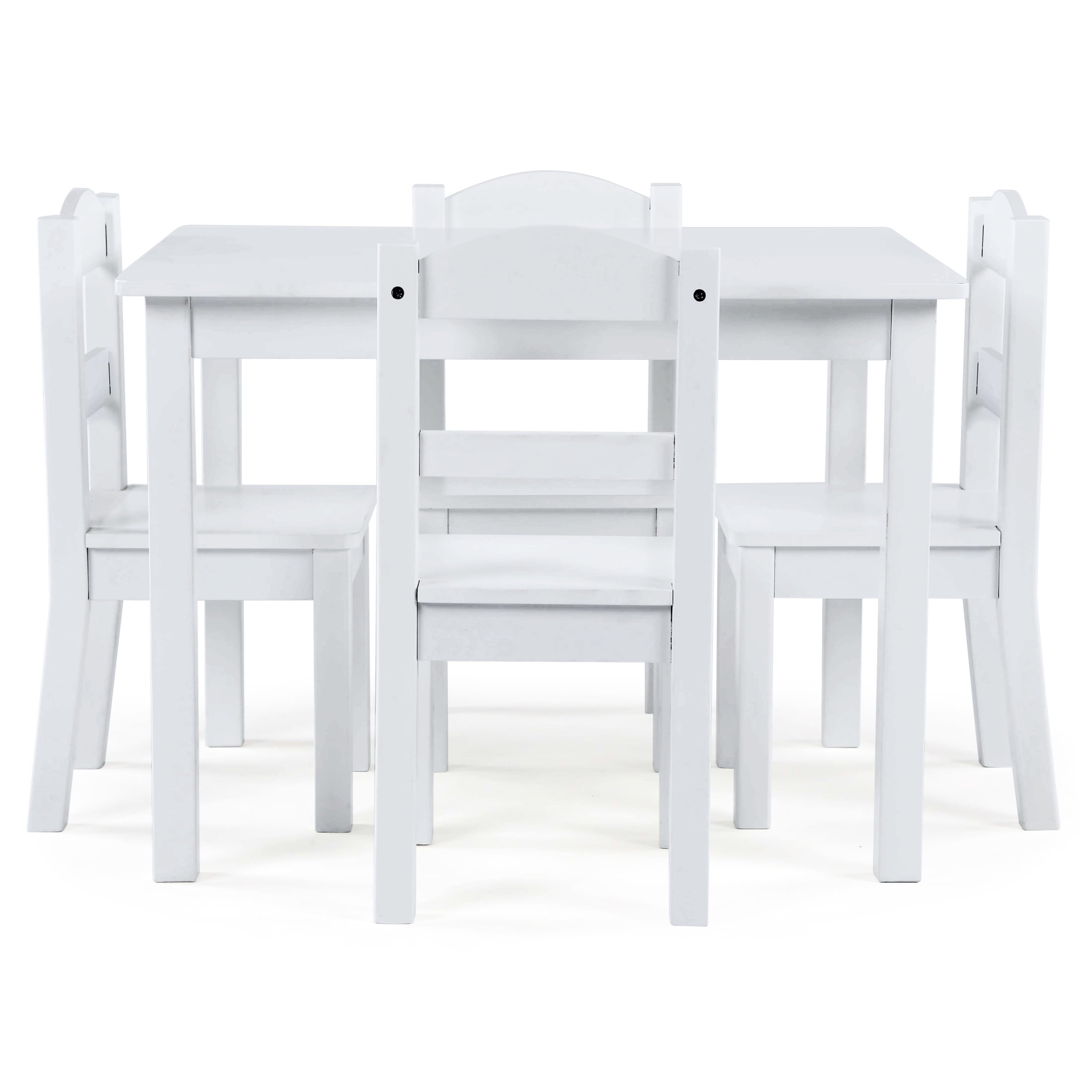 Humble Crew Cambridge Kids Classic 5 Pieces Stackable, Lightweight Activity Table, White
