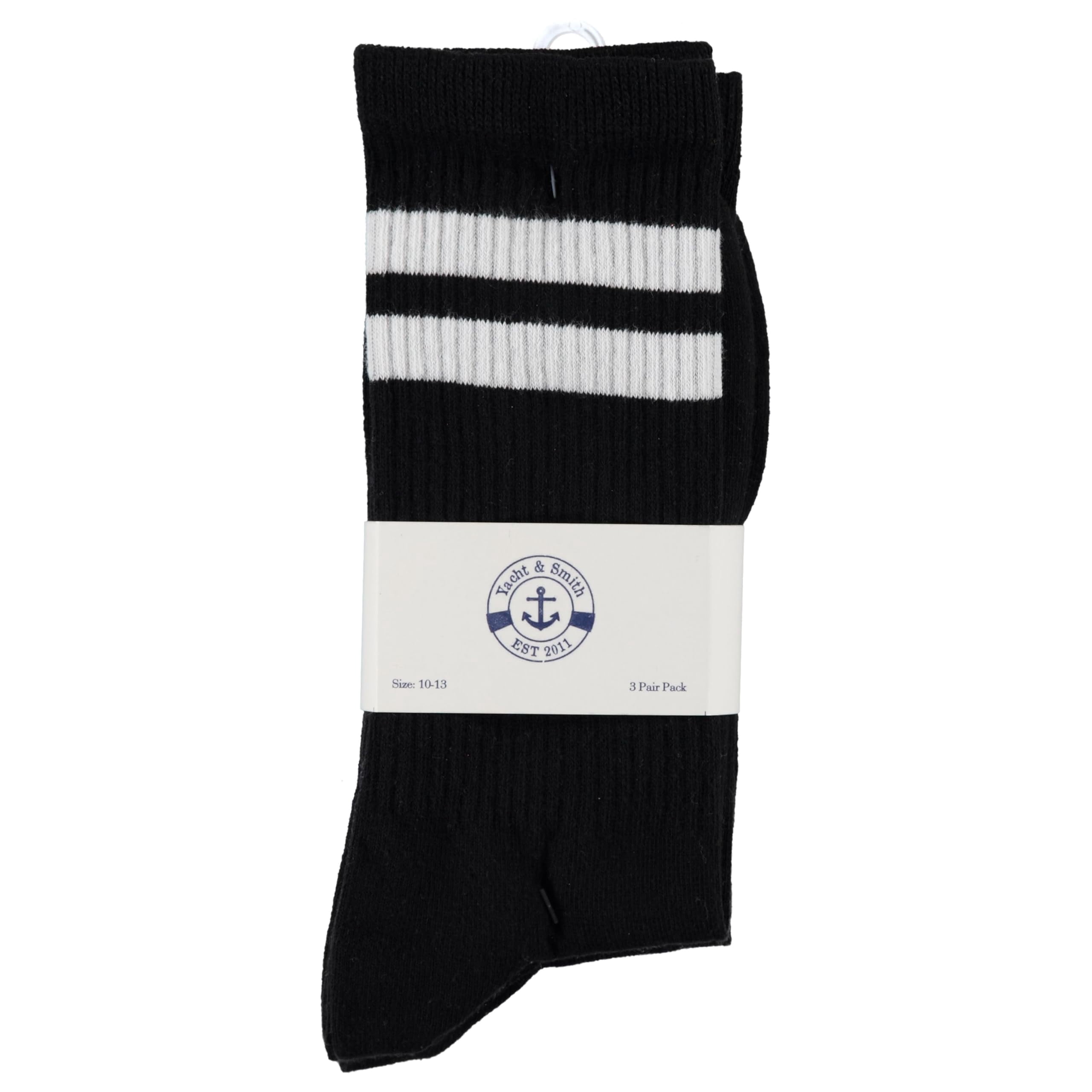 Yacht & Smith 96 Pairs Wholesale Sample Socks Mens, Crew and Ankle Socks - Mixed Assorted Random Colors Wholesale Lot Bulk, Great for Donating Shelters