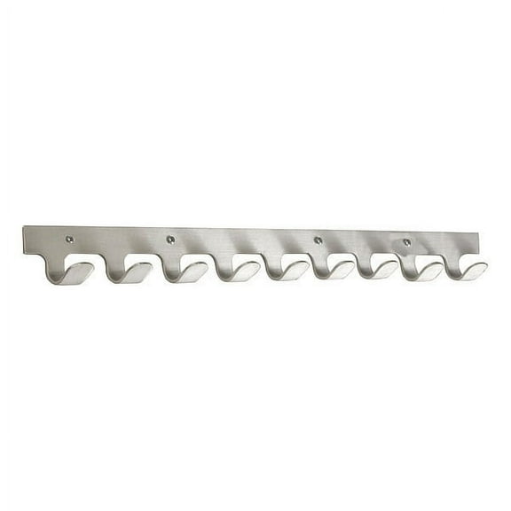 Glaro Garment Hook Rack,28 in W,Aluminum 230SA