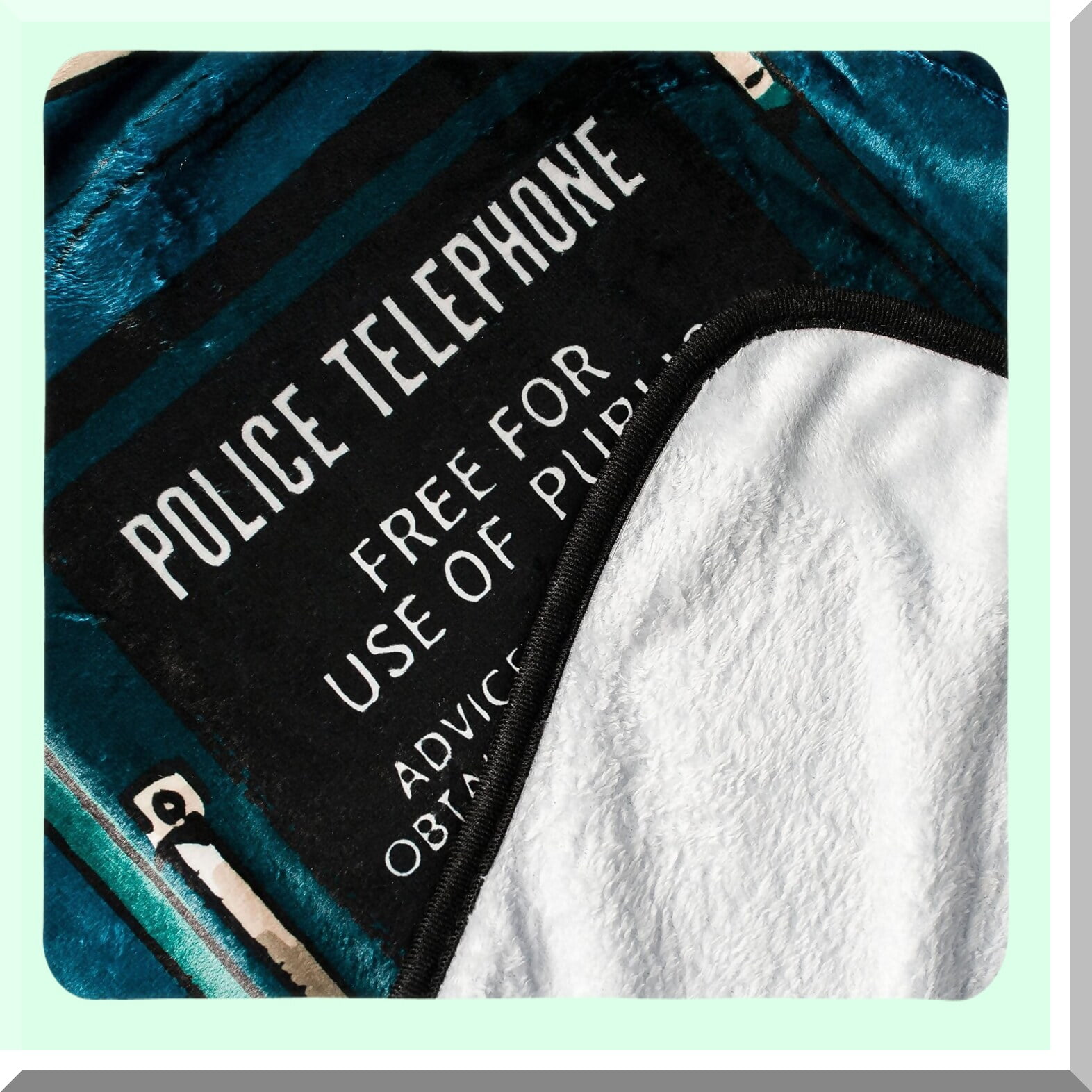 Doctor Who Exploding TARDIS Throw Blanket - Soft Fleece Afghan With Van Gogh Pandorica Art, 50x60 Inches