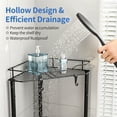 thumbnail image 3 of Corner Shower Caddy: 4 Tier Corner Shelf Organizer, Floor Standing Shower Caddy for Bathroom, Rest Room, Black, 3 of 6