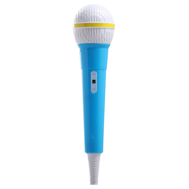 MesaSe Microphone pour Enfants Léger et Portable Microphone en Plastique pour Enfants Blanc
