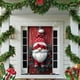 thumbnail image 5 of Cubierta de puerta navideña de 35 x 71 pulgadas - Diseño de Papá Noel - Decoración navideña para puerta - Decoración para festivales y fiestas, 5 of 5