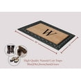 thumbnail image 3 of A1HC 30"x48" Natural Coir & Rubber Paisley Monogrammed Door Mat, Heavy-Duty, Low-Profile, Anti-Shed Outdoor Entrance Mat, 3 of 6