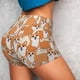 thumbnail image 4 of Balery Corgi Animal Pantalones cortos de entrenamiento estampados para mujer, sin costuras, ajustados, para gimnasio, yoga, correr, deportes, ejercicio activo, fitness.-X-Large, 4 of 8