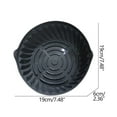 thumbnail image 3 of Reusable Silicone Fryer Basket Liner for Air Fryers | 7.5 Inch Round Pot Insert | Fits 4.2QT & Larger Models | BPA-Free Non-Stick Cooking Accessory | Easy Clean & Dishwasher Safe, 3 of 3