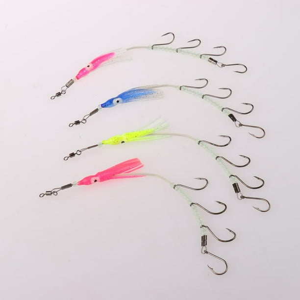 Fish Hooks Flasher Rig Barbed Hook saltwater and freshwater