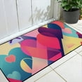thumbnail image 2 of ONETECH Mix of Color Shapes Happy Artwork Front Door Mat Outdoor Entrance Doormat Entrance Mat for Home Entrance Outside Entry 19.68*47.24 in, 2 of 6