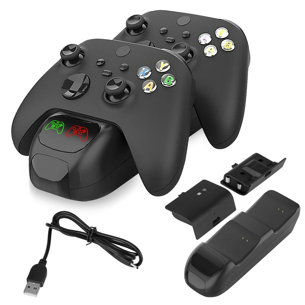 Controller Charging Station for Xbox Series S/X, EEEkit Charger Dock Stand with Battrey Pack fit