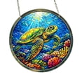 thumbnail image 3 of AZXY Turtle Acrylic Suncatcher Window Hanging, 7.87 Inch Stained Glass Art Ornament, Crystal Sun Catcher Indoor Outdoor Garden Patio Wall Decor Gift, 3 of 6
